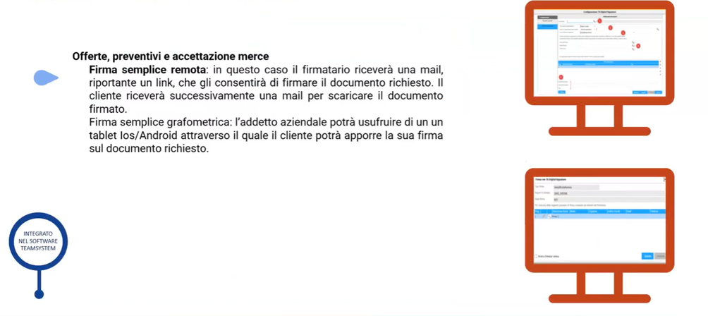 Firma semplice remota con il software gestionale TeamSystem Enterprise