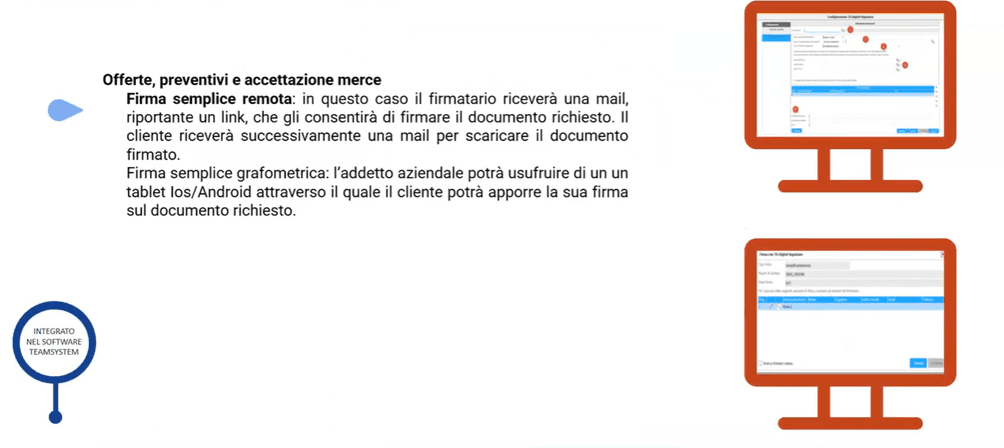 Firma semplice remota con il software gestionale TeamSystem Enterprise